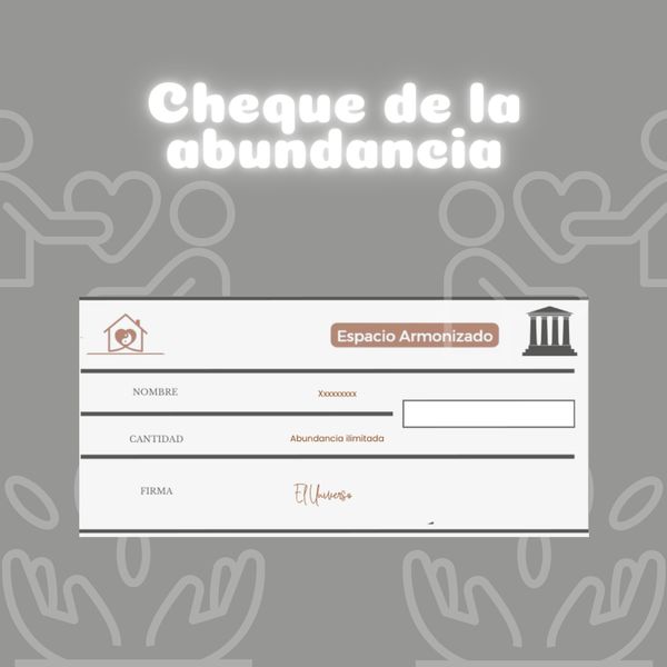 Cheque de la abundancia Feng Shui